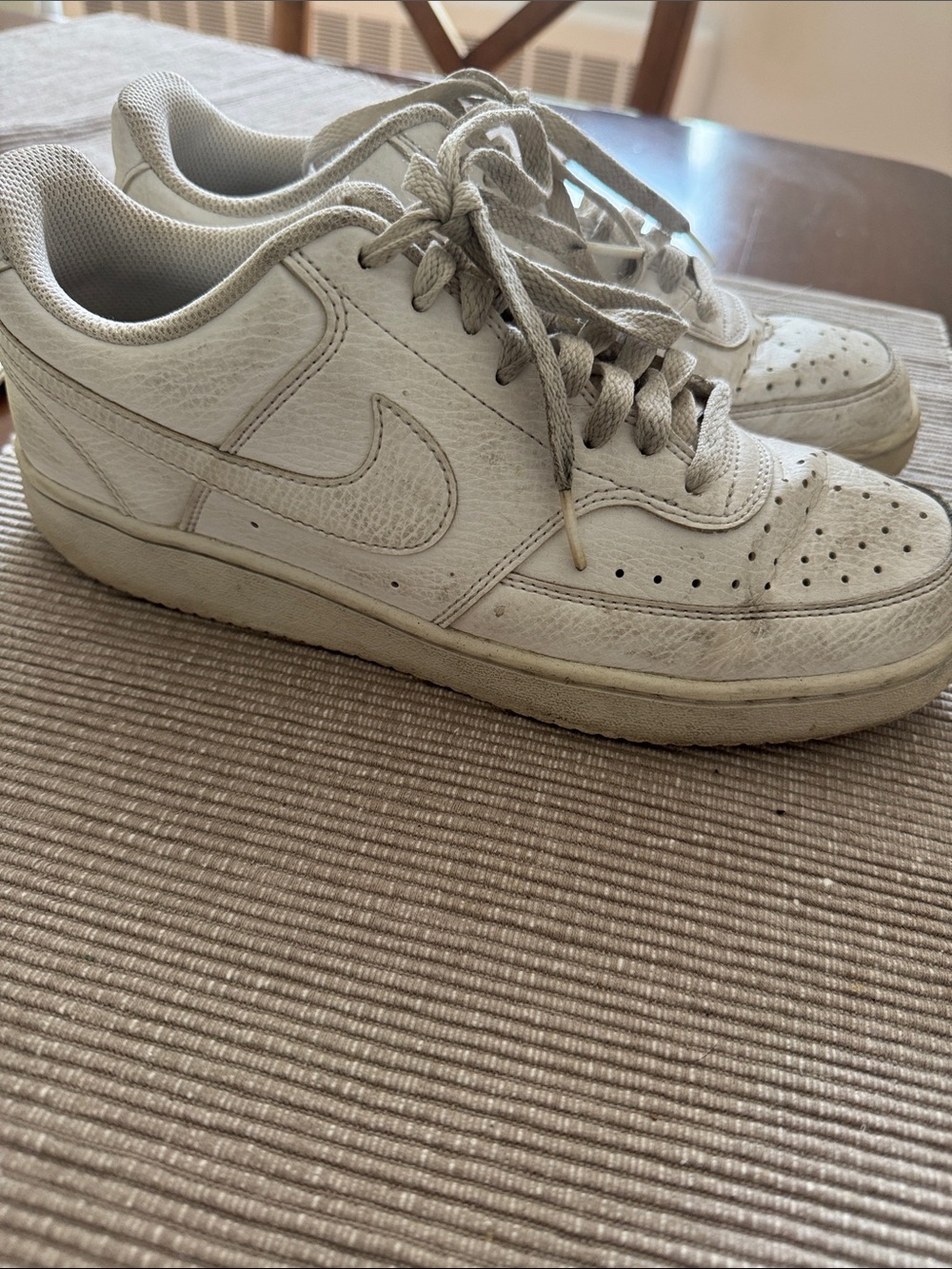 Nike Women’s Low-Top Leather Sneakers in White